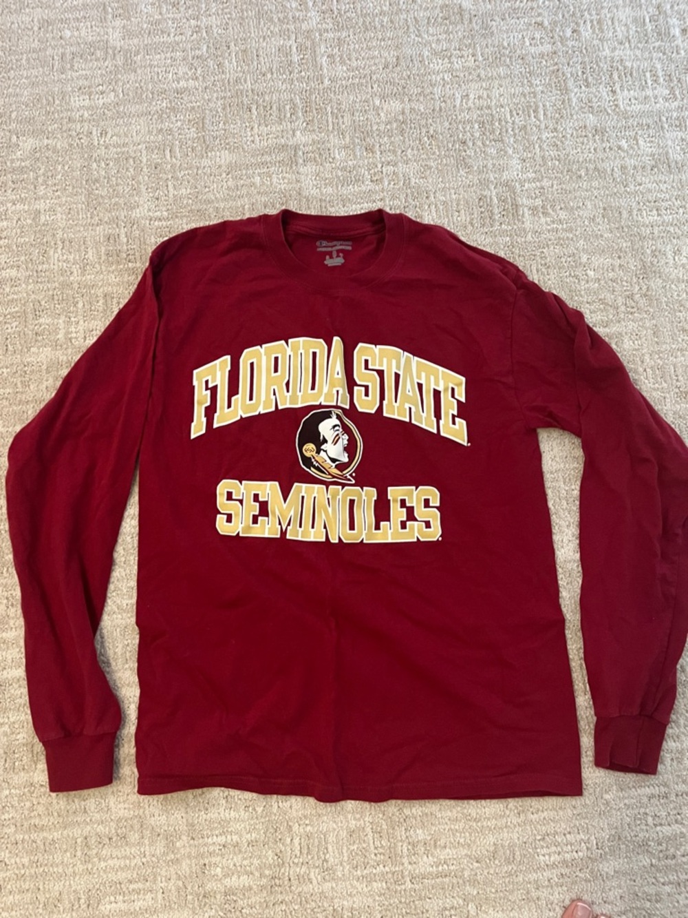 Seminoles women’s or men’s  Long-Sleeve Crewneck Shirt - Garnet